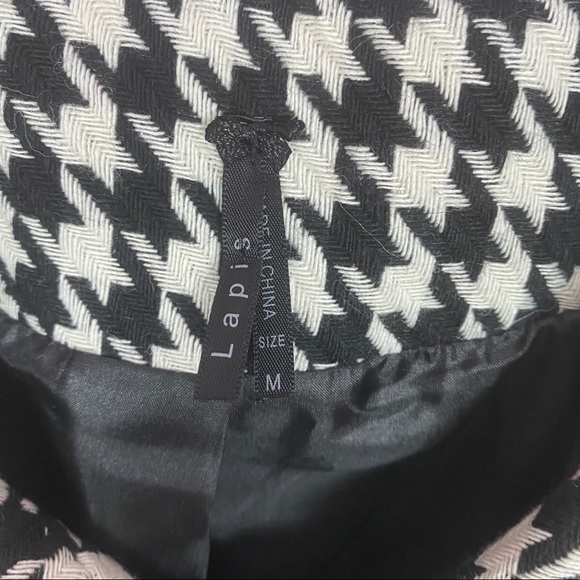 Lapis Houndstooth Swing Jacket, size Medium - Picture 2 of 8